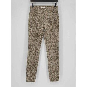 Pacsun Los Angeles Womens High Rise Animal Print Stretch Jeggings Jeans Size 28